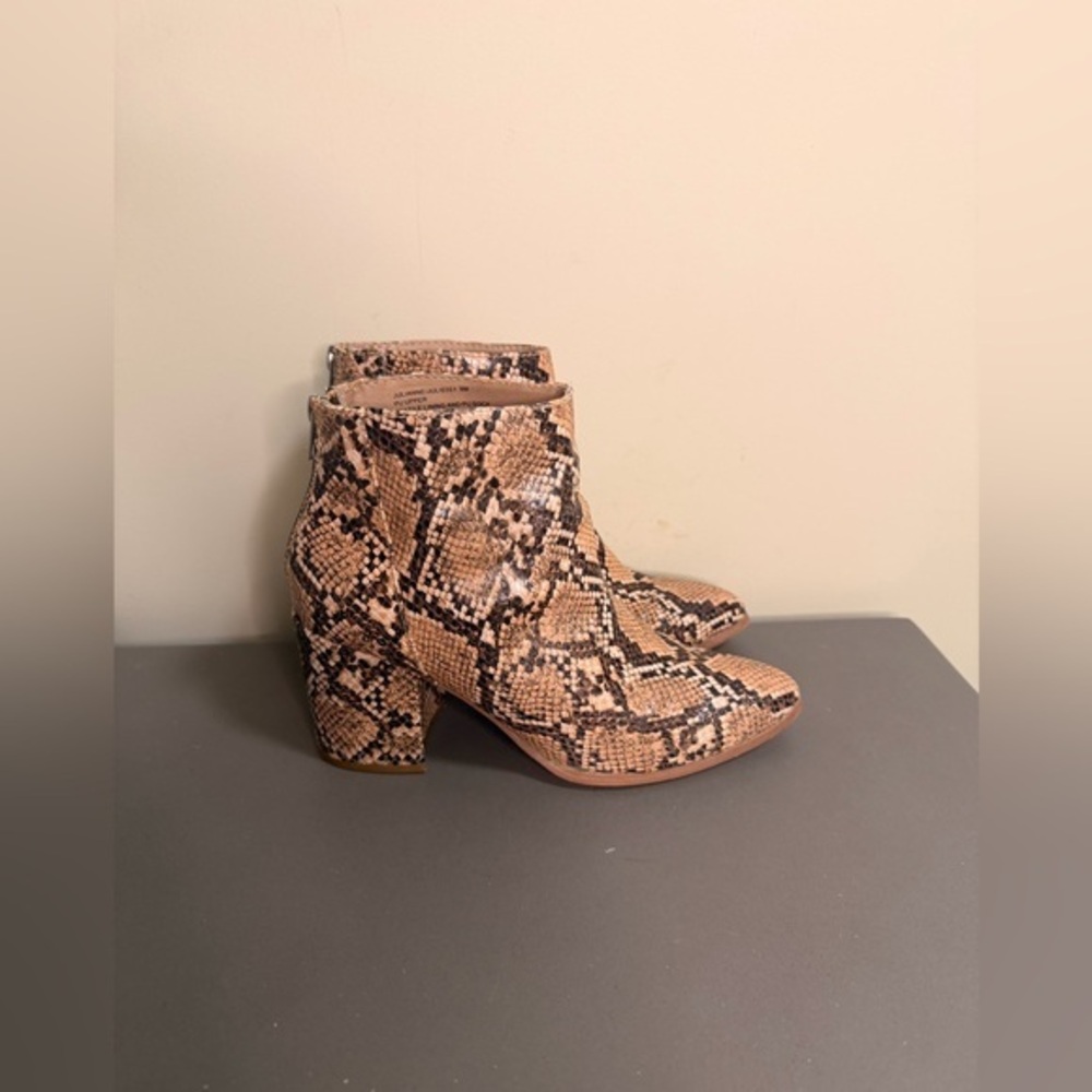 Women’s Steve Madden Julianne Faux Snakeskin Ankle Booties